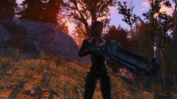 Ева на прогулке