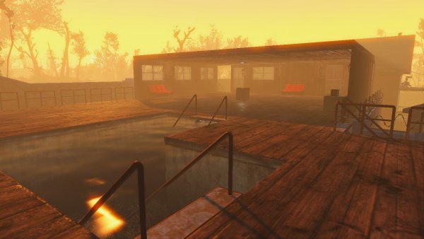 Помещение для культурного отдыха с бассейном