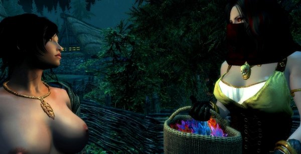 Шэйла беседует с вампиршей..