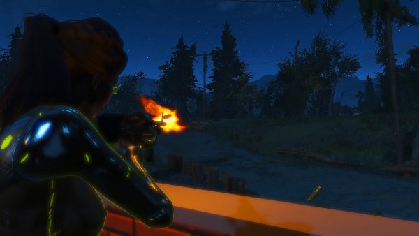 Выстрелы в ночи..