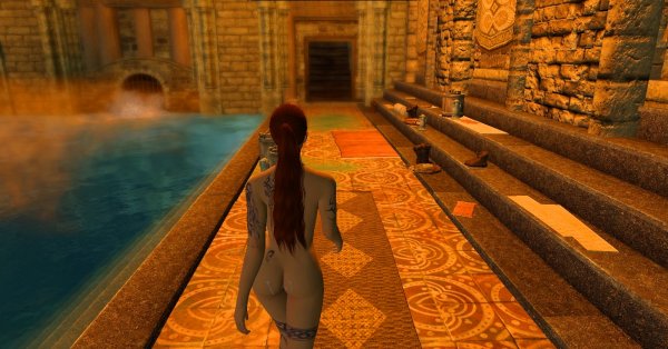 После боёв Шэйла навещает бани..