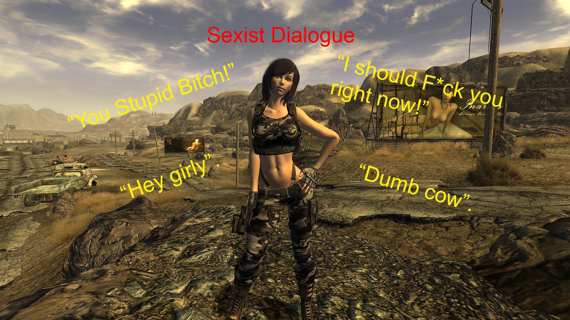 Sexout: Sexist Dialogue w/ Tryout Add-ons (WIP) Rus