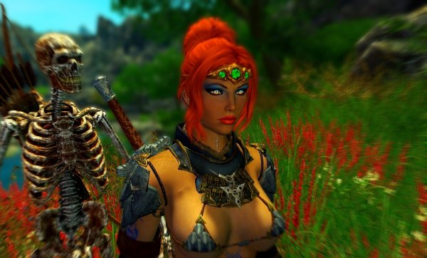 Шэйла подружилась со скелетом.. Enderal