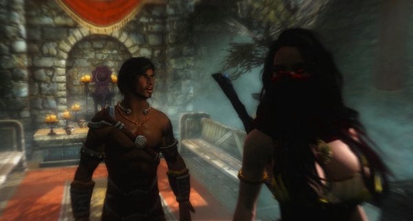 Эйран "окучивает грядки". Skyrim