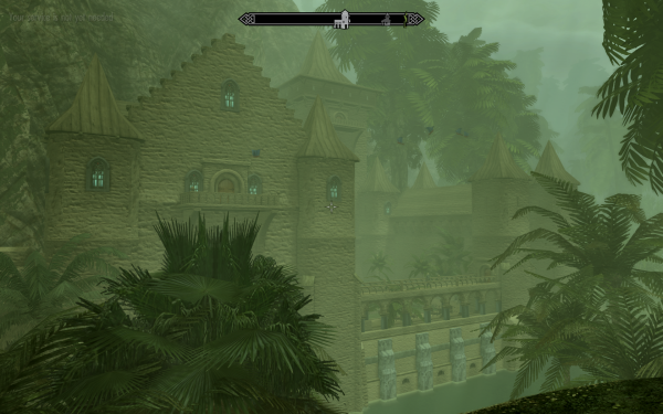 Замок Ривервуд - с дороги в Вайтран