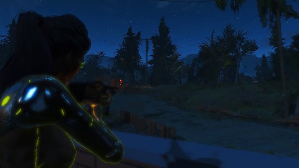 Пристреливаю пулемёт. Fallout4