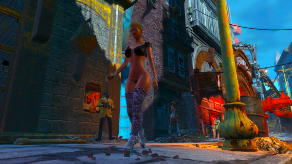 На таааких каблуках, и по такому хлааму! )))