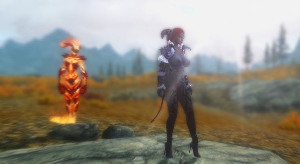 Даркнес с Лордом-атронахом. SkyrimLE