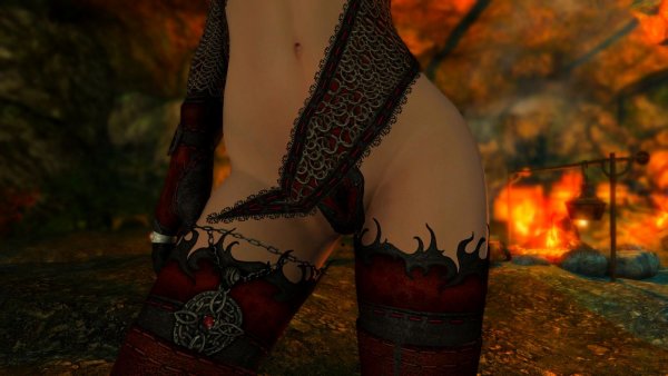 Костёр в пещере..