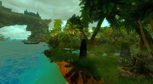 Вид на Солитьюд со стороны болот. (Тропики 4.0)