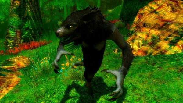 Мордахи самок оборотней менее вытянутые..,