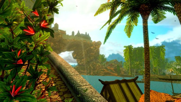 Вид с моста порта. SkyrimLE (Тропики 4.0)