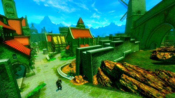 Вид в сторону Синего Дворца..