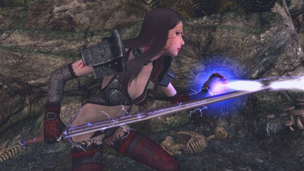Velena в бою. Skyrim SE