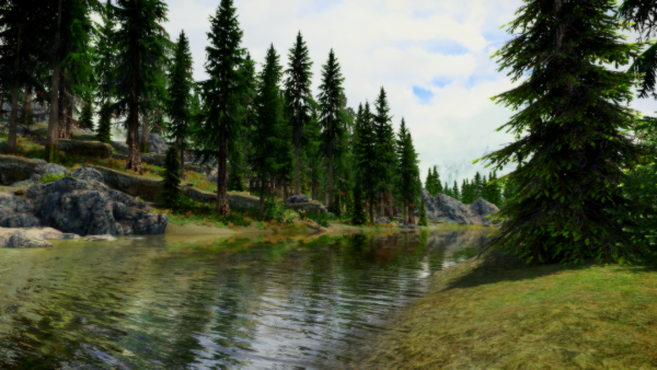 SkyrimSE - Природа рядом с Ривервудом