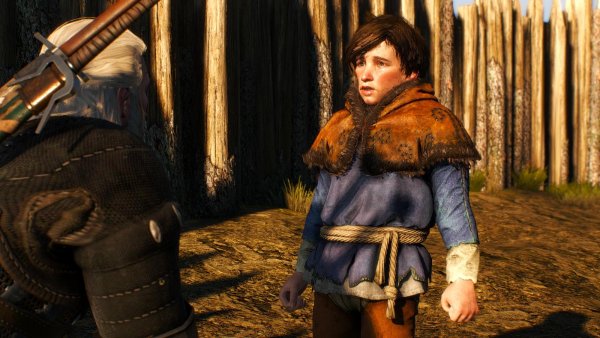 Мой Геральт старается помочь, чем денег заработать..