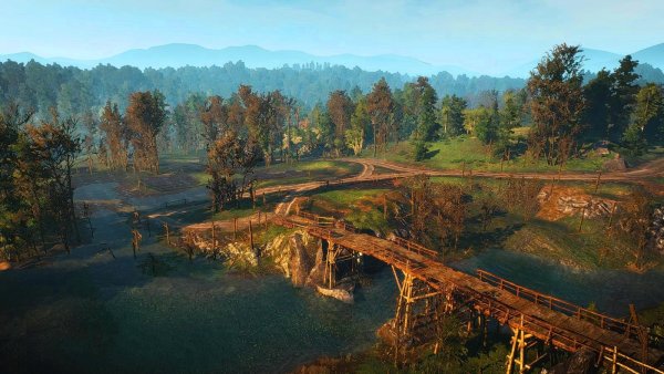 Мост в урепость Кровагого барона.. witcher3