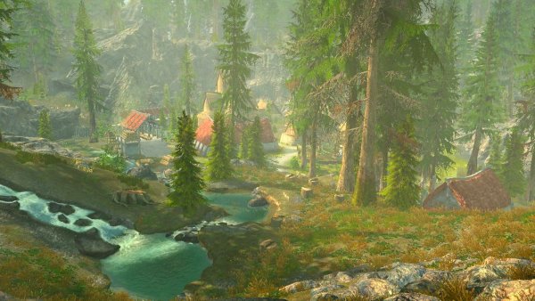 А вот и Фолкрит! Красиво! Skyrim SE (сборка 6.0)