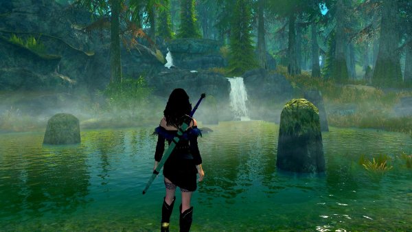 Йенифер на пруду сприганов.. (сборка 6.0 лето)