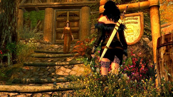 Йен возле таверны.. (SkyrimSE сборка 6.0)