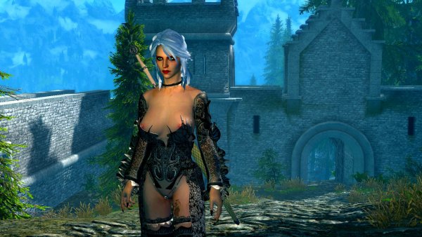 Цирилла возле Солитьюда. SkyrimSE (сборка 6.0)