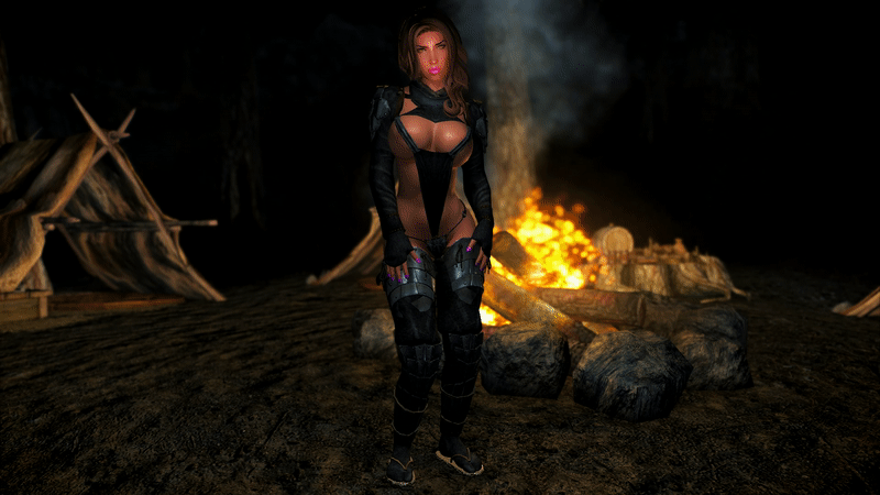 Секси танец у ночного костра