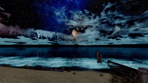 синее море... синее небо....