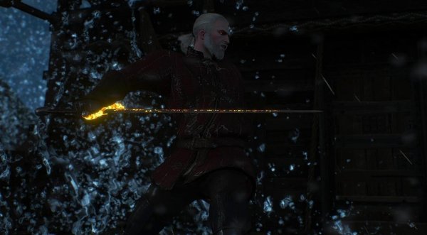 Обалденный меч у Геральта! )) WITCHER III