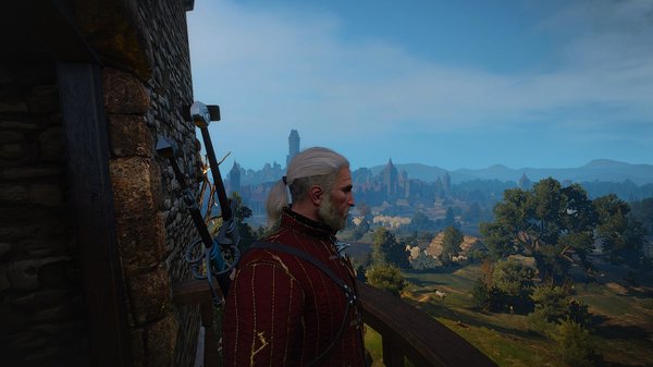 Геральт любуется просторами.. WITCHER III