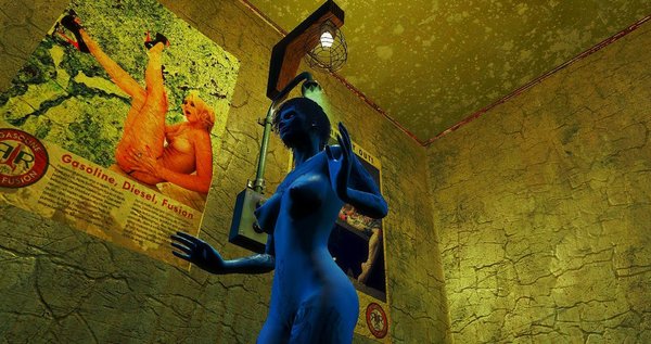 Вайлет в душе - танцует и поёт! ))  Fallout-4