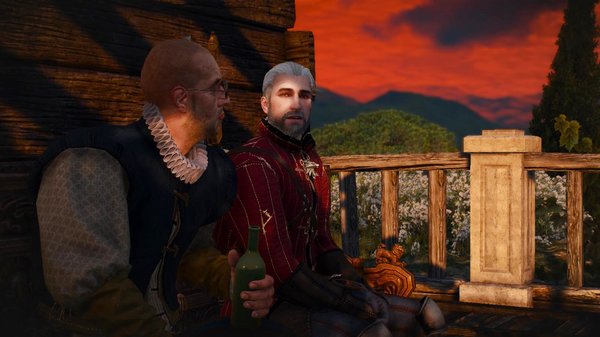 Геральт с Базилем в Корво Бьянко.. (сборка Торна)