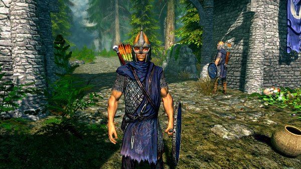 Стражник встречает довакина приветливо!