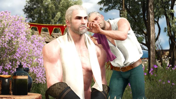 У цирюльника.. Ведьмак III (сборка Торна)