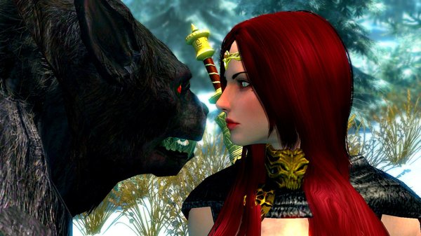 Он и она. ;)  SkyrimSE (сборка 6.0)