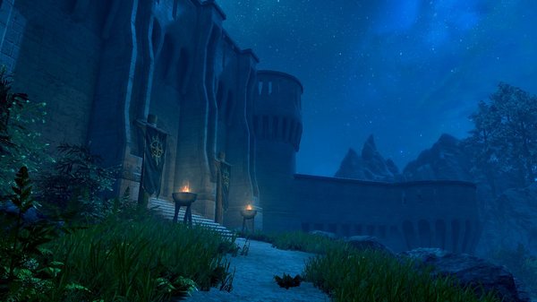 Форт Стражи Рассвета - ночью.. SkyrimSE (сборка 6.0)