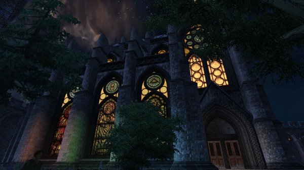 Храм Чейдинхола ночью.. OBLIVION (Сборка 4.0)