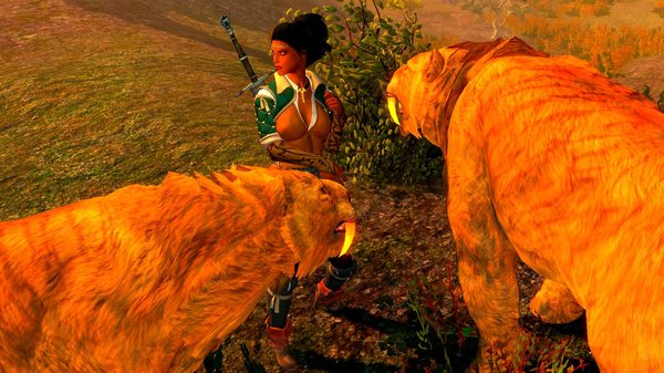 Дориана с саблезумами.. SkyrimSE (сборка 6.0)