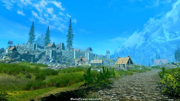 Вид на Вайтран.. SkyrimSE (сборка 6.0)