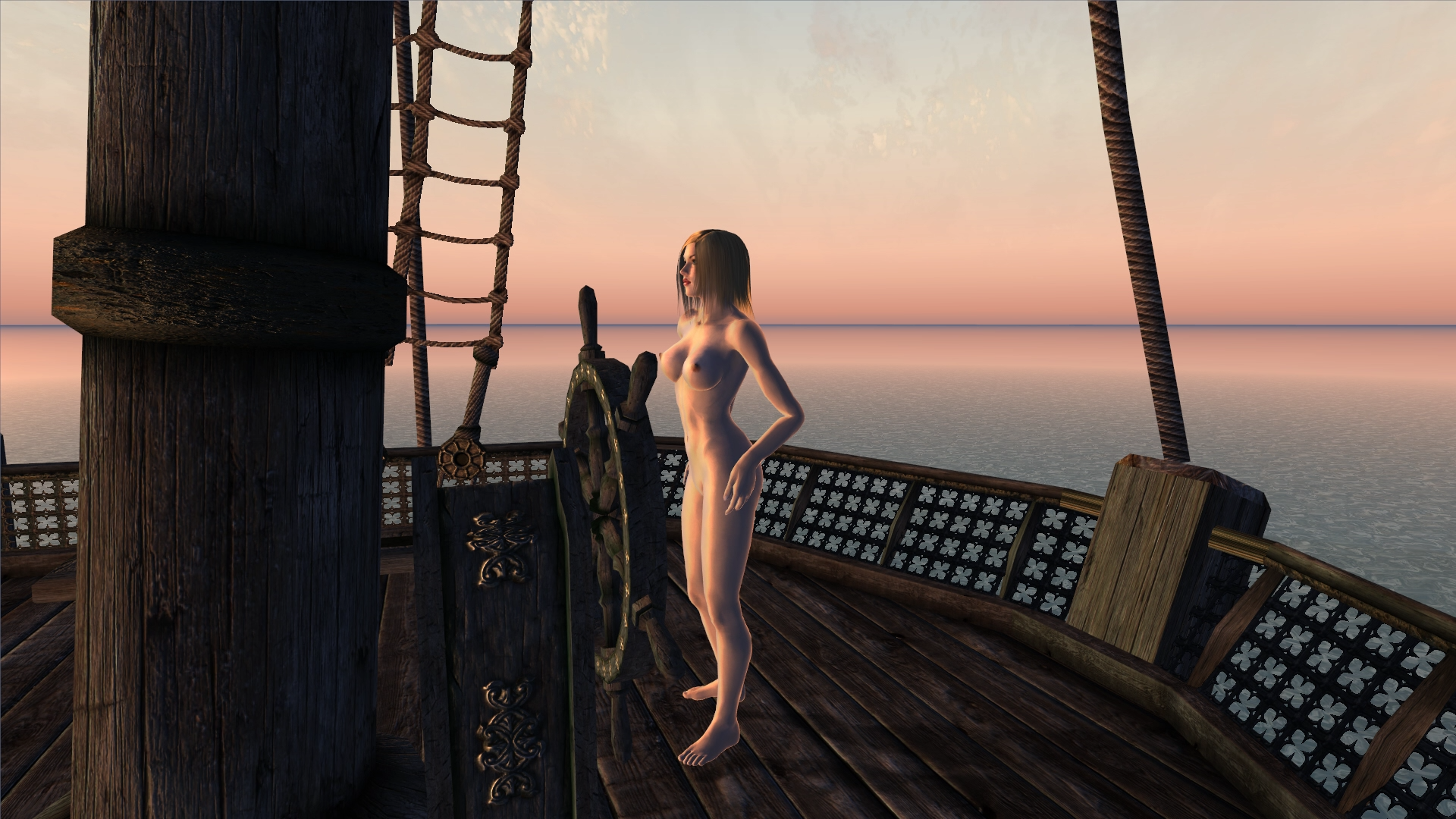 Женщина на корабле...