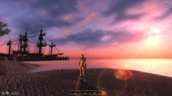 ночной пляж пуст...