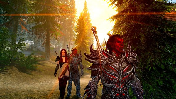 Патруль дремор в Озерном ;) SkyrimSE (сборка 6.0)