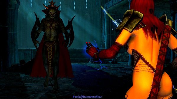 Серана с папиком беседу ведет.. SkyrimSE (сборка 6.0)