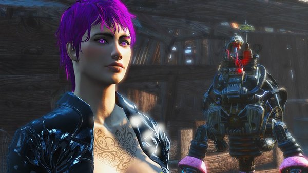 Ева с охраной ;)  Fallout-4 (Сборка 6.4)