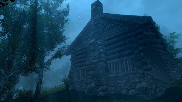 Дом в свете лунного света.. SkyrimSE (сборка 6.0)