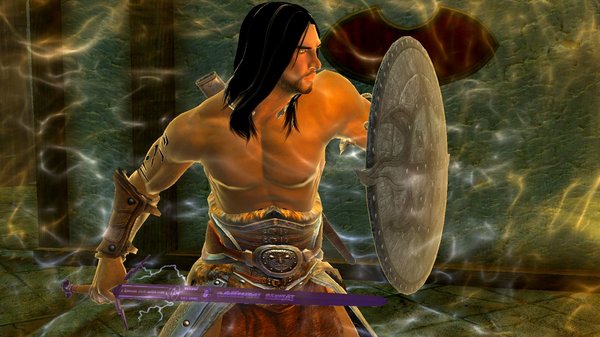 Эйран проветяет магический щит от..