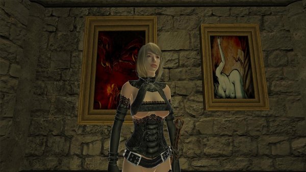 На выставке..