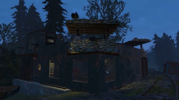 Поселение в заброшеном депо.