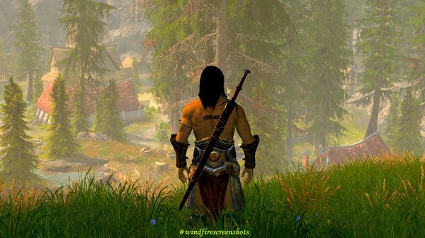 Эйран смотрит на Фолкрит.. SkyrimSE (сборка 6.0)