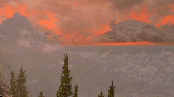 Вечерний пейзаж.. SkyrimSE (сборка 6.0)