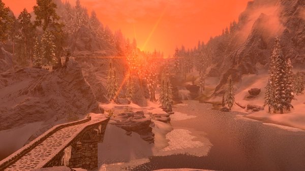 Вечерний пейзаж.. SkyrimSE (сборка 6.0)